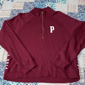 Victoria’s Secret Maroon Zip